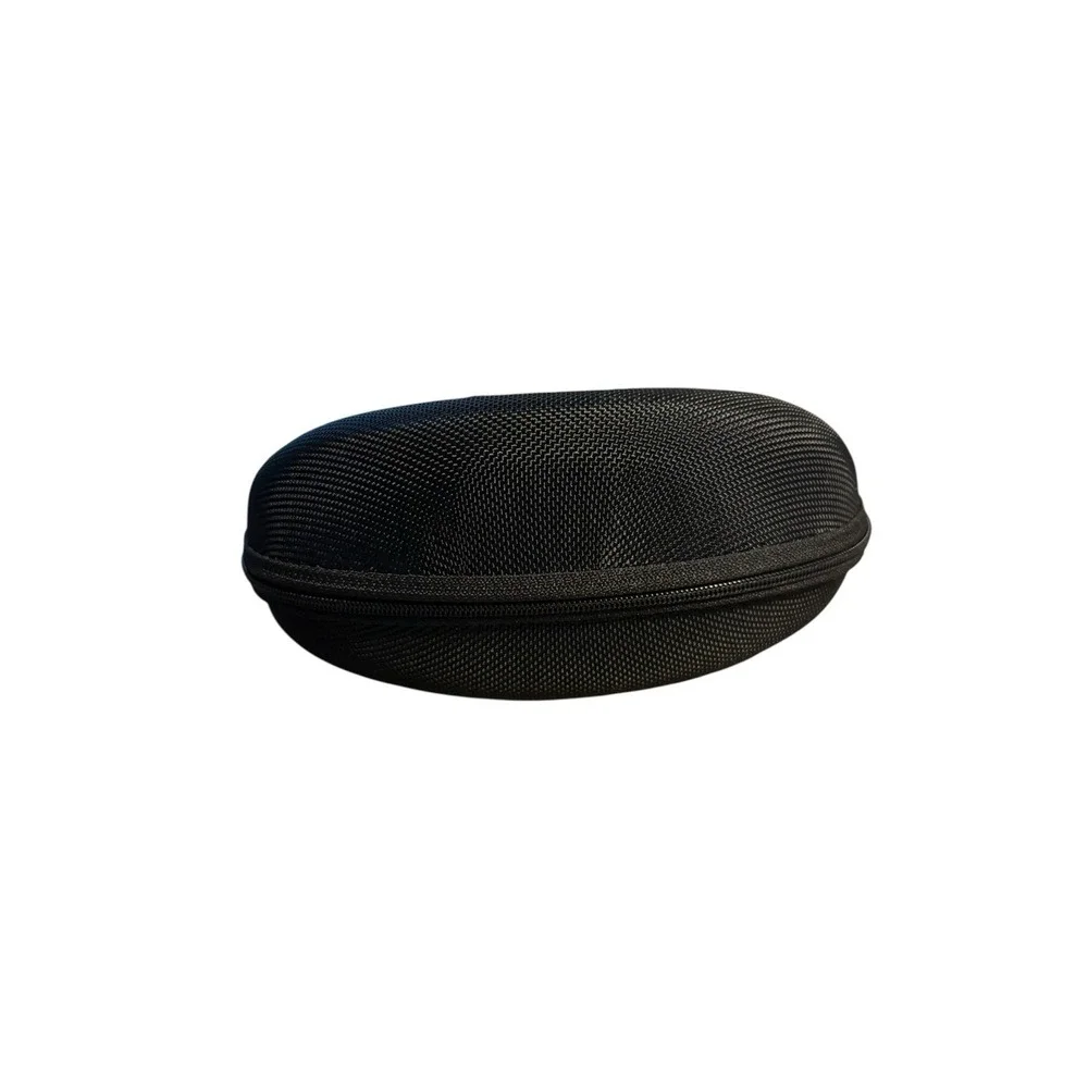 OAKLEY HARD SHELL CLAMSHELL CASE ONLY  BLACK BALLISTIC w/ METAL LOGO New